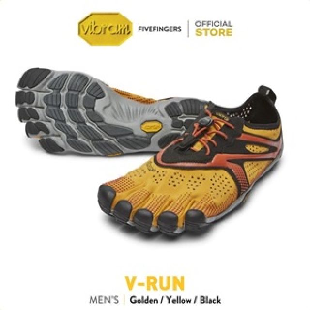 Vibram FiveFingers รองเท้าผู้ชาย รุ่น V-Run (Golden/Yellow/Black)