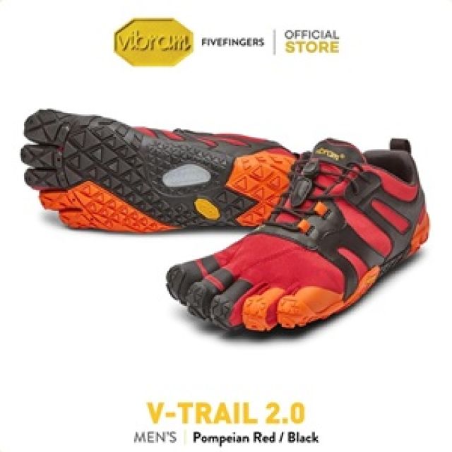 Vibram FiveFingers รองเท้าผู้ชาย รุ่น V-Trail 2.0 (Pompeian Red/Black)